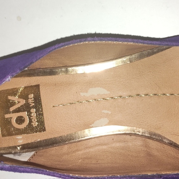 DV by Dolce Vita Purple Suede Lake Flats Size 10 - Picture 2 of 10